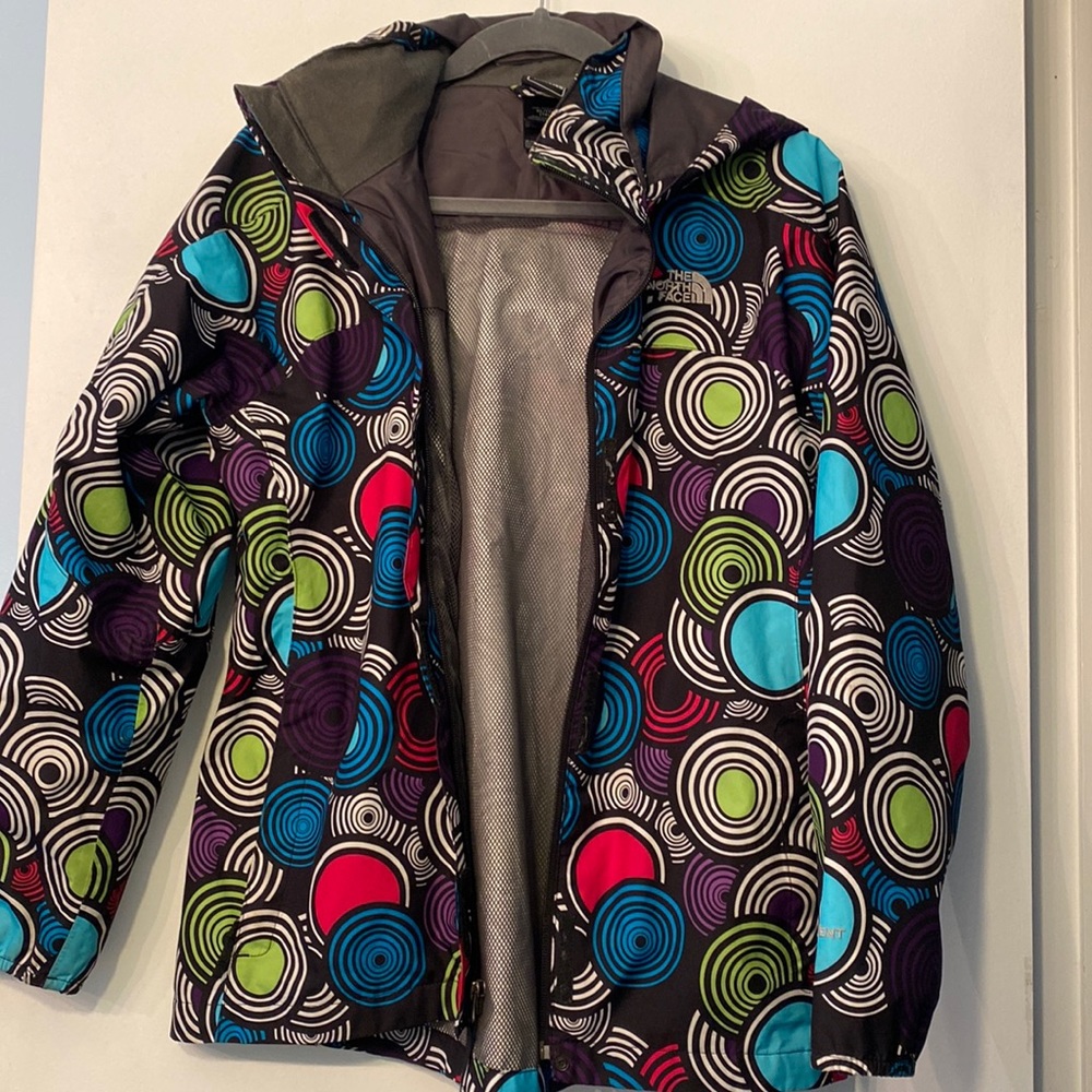 Girls North Face Rain Coat
